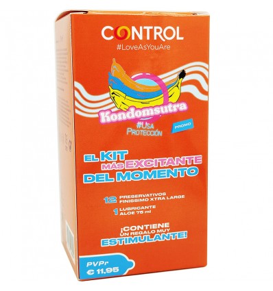 Controle Kondomsutra Pack Preservativos XL 12 peças