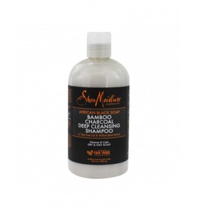 Shea Moisture Black Soap Bamboo Charcoal Deep Cleansing Shampoo 384ml Shea Moisture Black Soap Bamboo Charcoal Deep Cleansing Shampoo 384ml