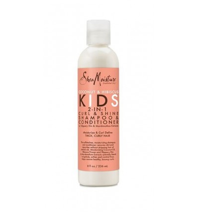 Shea Moisture Coconut & Hibiscus Kids 2 en1 Champú & Acondicionador 236 ml Shea Moisture Coconut & Hibiscus Kids 2 en1 Champú & Acondicionador 236 ml