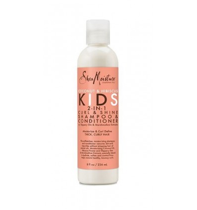 Shea Moisture Coconut & Hibiscus Kids 2 en1 Champú & Acondicionador 236 ml