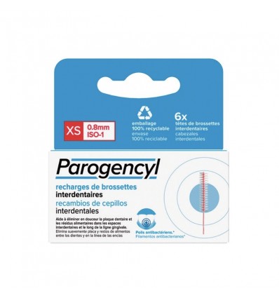 Parogencyl Recambio Interdental Xs 0.8 mm Parogencyl Recambio Interdental Xs 0.8 mm