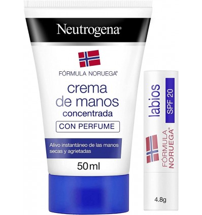 Neutrogena Crema de Manos 50 ml + Labial Spf20 Neutrogena Crema de Manos 50 ml + Labial Spf20