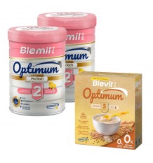 Blemil Optimum 2 Protech 800g + 800g + Blevit Optimum 5 Cereales 800g