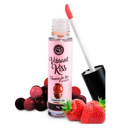 Lipstick Lip Gloss Vibrant Kiss - Strawberry Gum