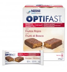 Optifast Barritas Frutos Rojos 6 unidades