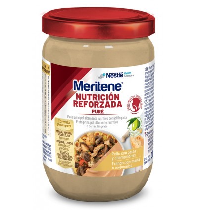 Meritene Nutricion Reforzada Pure Pollo con pasta y champiñones Tarro 300g