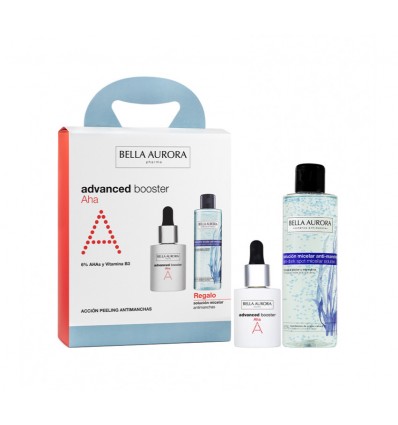 Bella Aurora avançado impulsionador AHA + solução micelar 200ml Pacote presente