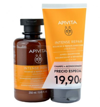 Apivita Pack Nutritivo Reparador Champu 250ml +  Acondicionador 150ml