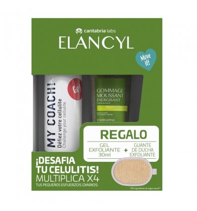 Elancyl Pack My Coach + Gel Exfoliante 30ml + Guante Exfoliante