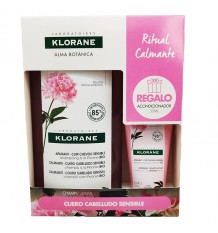 Klorane Shampoo peônia 400ml + condicionador 50ml