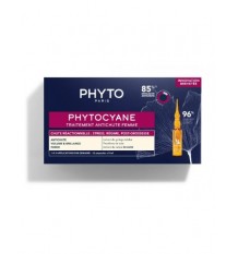 Phytocyane tratamento anti-queda mulher reativa 12 ampolas 5ml