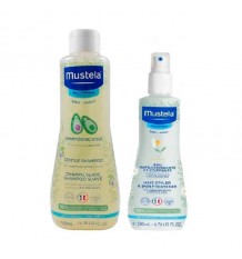 Mustela Champu Suave 500 ml + Agua Para Peinar 200 ml Pack