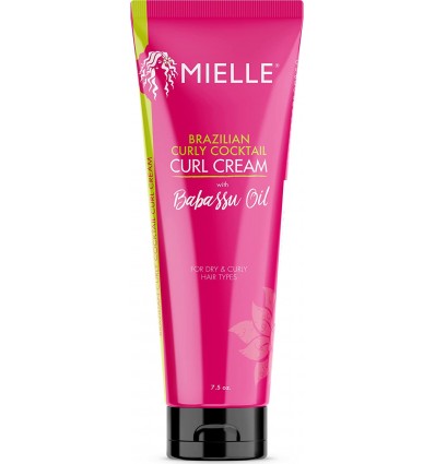 MIELLE Babassu Brazilian Curly Cocktail Curl Cream 220ml MIELLE Babassu Brazilian Curly Cocktail Curl Cream 220ml