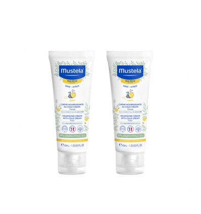 Mustela Crema Facial Nutritiva Cold Cream Duplo 40ml + 40ml