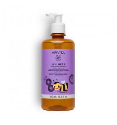 Apivita Mini Bees Champú Suave para Niños Arándano y Miel 500 ml Apivita Mini Bees Champú Suave para Niños Arándano y Miel 500 ml