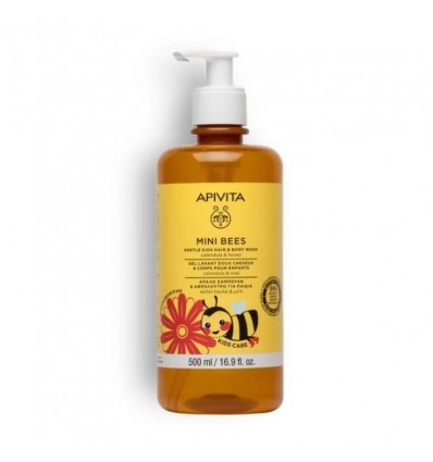 Apivita Mini Bees Gel Champú Suave para Niños Caléndula Miel 500 ml Apivita Mini Bees Gel Champú Suave para Niños Caléndula Miel 500 ml