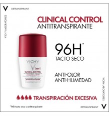 Vichy Desodorante Antitranspirante 96h Roll-On Clinical Control 50ml