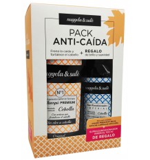 Nuggela Pack shampoo cebola 250ml + 4 ampolas Anti-Queda + Supracondicionador 100ml