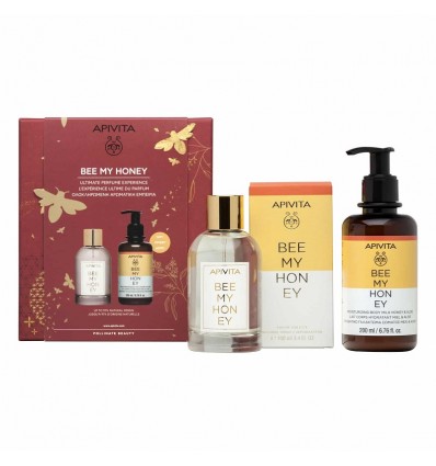 Apivita Packung Biene Mein Honig Eau De Toilette 100ml + Lotion Körpermilch 200ml