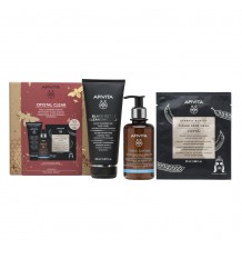 Apivita Cofre Black Detox 150ml + Feuchtigkeitsspendende Tonic Lotion 200ml + Maske
