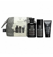 Apivita peito homem Creme Para O Rosto e os olhos 50ml + Gel de banho Homem 250ml + Black Detox 50ml