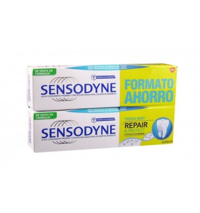 Sensodyne Repair & Protect Fresh Mint 75ml + 75ml Duplo Promocion Sensodyne Repair & Protect Fresh Mint 75ml + 75ml Duplo Promocion