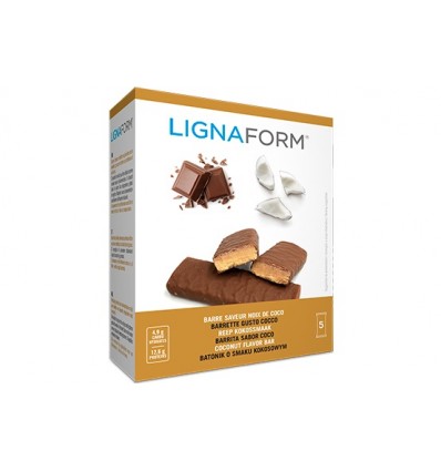 Lignaform Barritas Coco Crujiente 5 Unidades