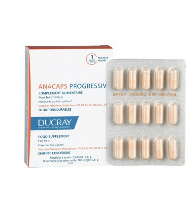 Ducray Anacaps Progressiv 30 Cápsulas