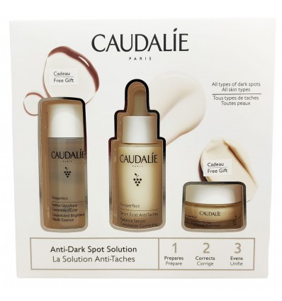 Caudalie Cofre Vinoperfect Resplandor Sérum Antimanchas 50 ml + Esencia concentrada Glicólica 30ml + Crema Dia 15 ml