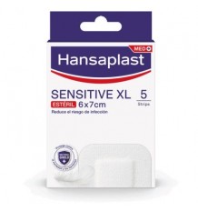 Hansaplast Sensitive XL 5 Coussinets 6x7cm