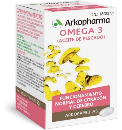 Arkocapsulas Omega 3 Óleo Peixe 100 cápsulas