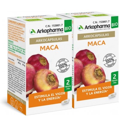 Arkopharma Arkocápsulas Maca Bio Pack 80 Cápsulas