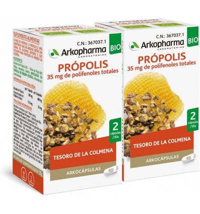 Arkopharma Arkocápsulas Própolis Bio Pack 80 Cápsulas Arkopharma Arkocápsulas Própolis Bio Pack 80 Cápsulas