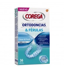 Corega Ortodoncias & Ferulas 36 Tabletas Limpiadoras