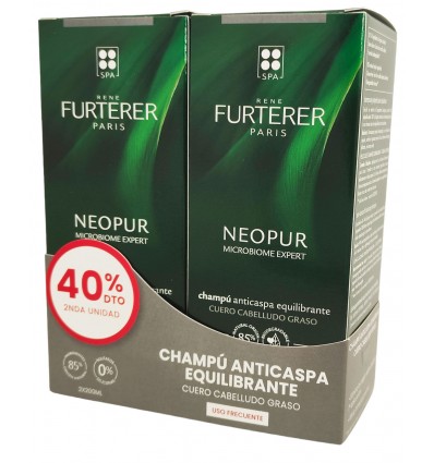 Rene Furterer Neopur Champu Antigrasa Cabello Grasa 200ml + 200ml Duplo Promocion