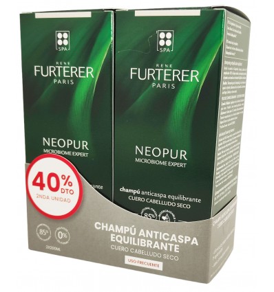 Rene Furterer Neopur Shampoo Anti-gordura cabelo Seco 200ml + 200ml Duplo promoção