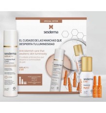 Sesderma Azelac Ru Leuchtende Flüssigkeit 50ml + Nebel Radiance 30ml + Intensivampullen 4 Einheiten