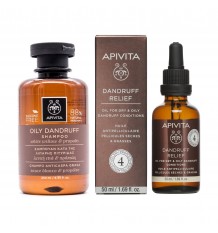 Apivita Aceite Anticaspa Caspa Seca y Grasa 50 ml+ Champu Anticaspa Grasa 200ml