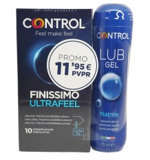 Preservativos Control Ultrafeel 10 Unidades + Lubricante Nature 75ml