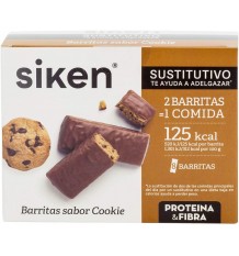 Siken Sustitutivo Barrita Cookie 8 Unidades