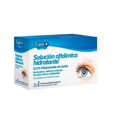 Care+ Ophthalmic Solution 0.2% Sodium Hyaluronate 20 Vials