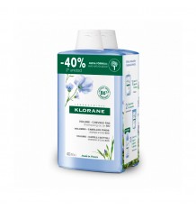 Klorane Shampoo Leinenfasern Duplo 400 ml + 400 ml