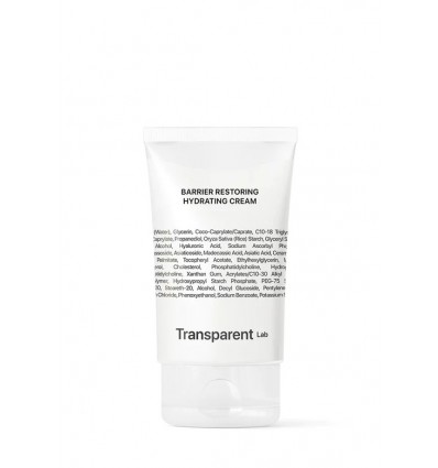 Transparent lab barrier restoring hydrating cream crema facial ultra hidratante 50ml