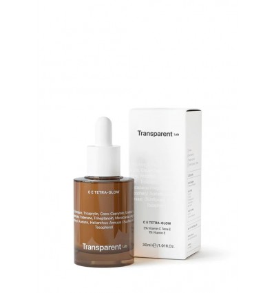 Transparent lab c e tetra-glow oil serum iluminador y antioxidante 30ml