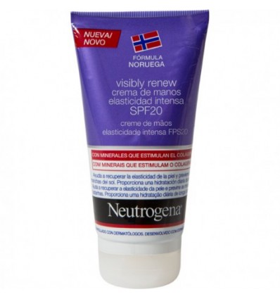 Neutrogena Visibly Renew SPF20+ crema de manos 75ml