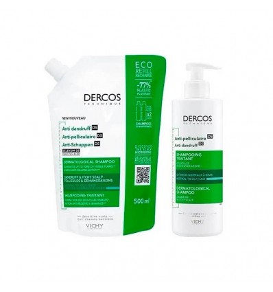 Dercos Champu Anticaspa Grasa 390ml + 390ml Duplo Pack