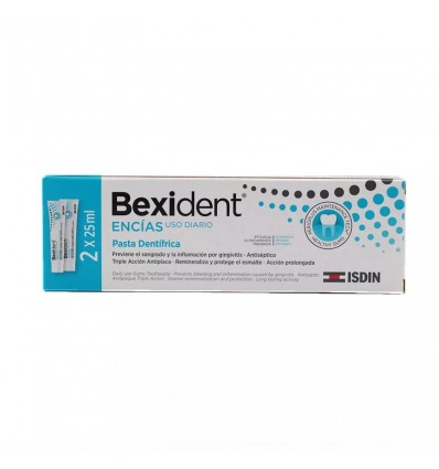 Bexident Encías Pasta Dentífrica 25ml + 25ml Pack Duplo Bexident Encías Pasta Dentífrica 25ml + 25ml Pack Duplo