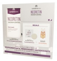 Neoretin Discrom Gel Crema spf50 40ml + 3 C Oil Ampollas + Disco Peeling
