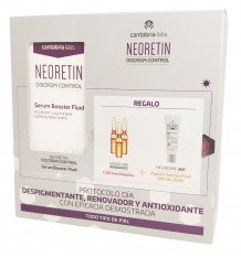 Neoretin Discrom Sérum Booster 30 ml + Minitalla Heliocare 360 + Endocare C-oil free 3 ampollas Regalo