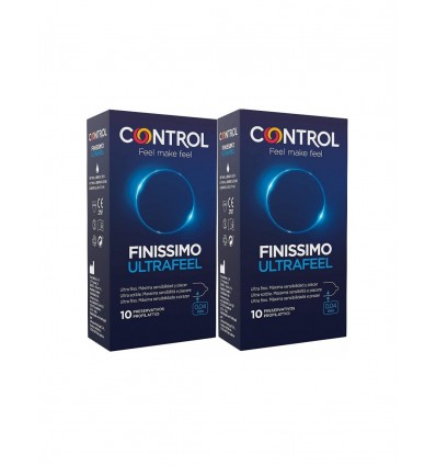 Control Preservativos Ultrafeel 10 unidades + 10 Unidades Duplo Ahorro